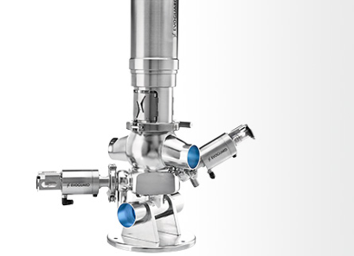 Aseptische dubbelzits ventielen