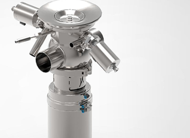 Aseptische tank uitlaat dubbele zitting klep MTA